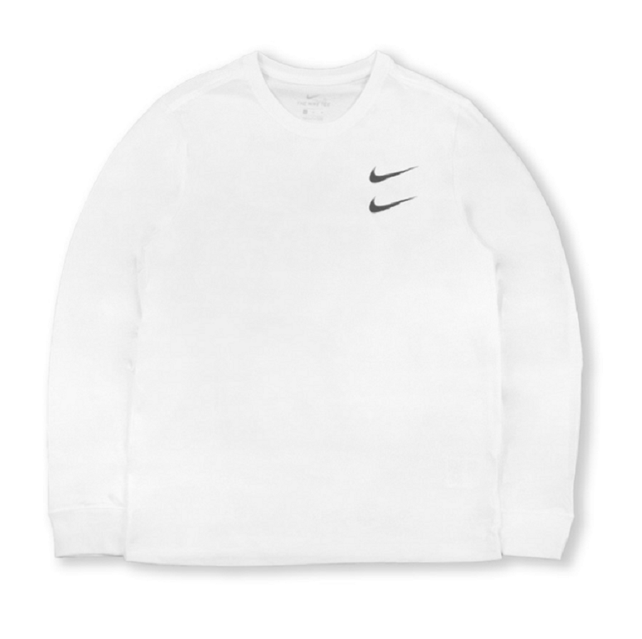 Áo Nike Double Swoosh Longsleeve White