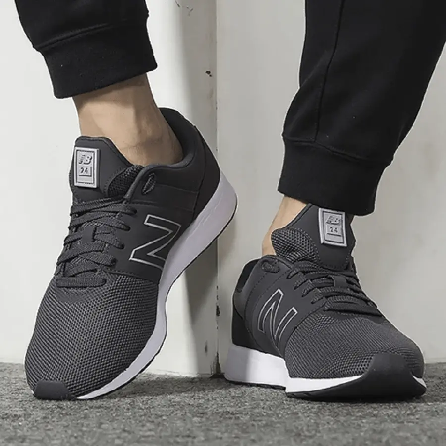Alternative view of Giày New Balance 24 Low Cut Grey 'Dark Gray White' MRL24TF