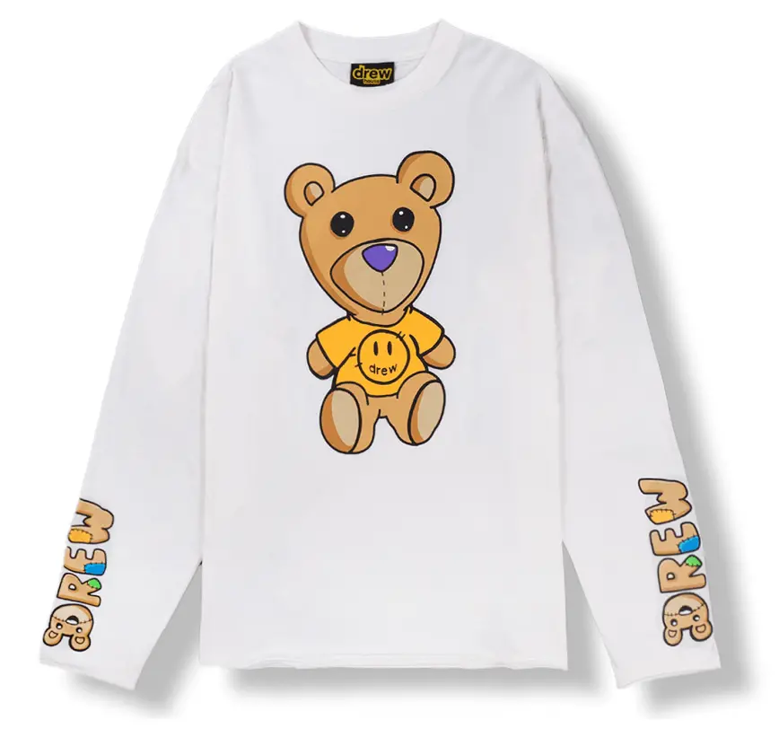 Áo Drew House Theodore LS Tee Off White