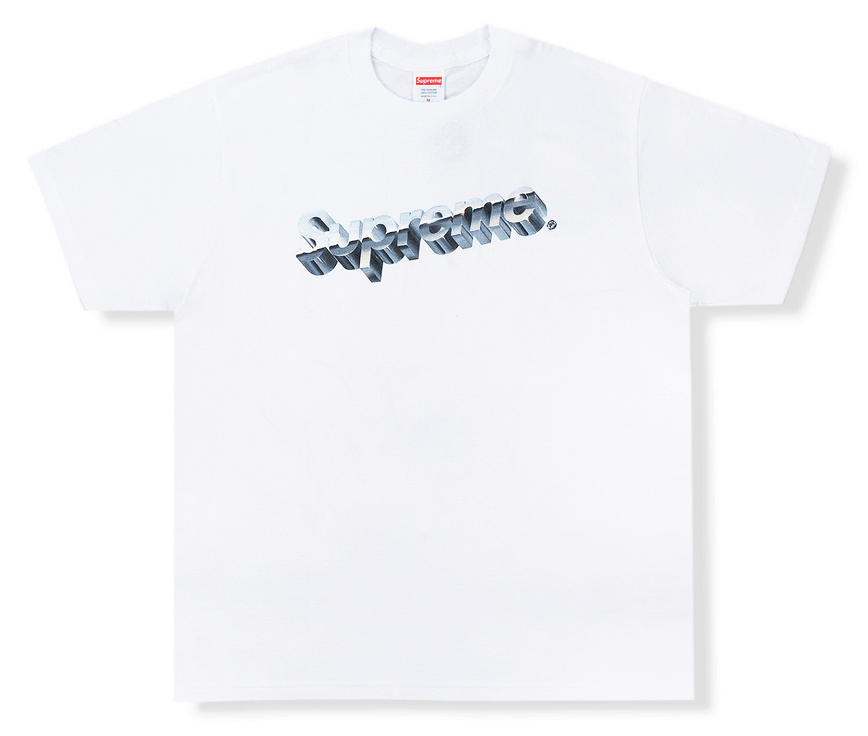 Áo Supreme Chrome Logo Tee 'White'