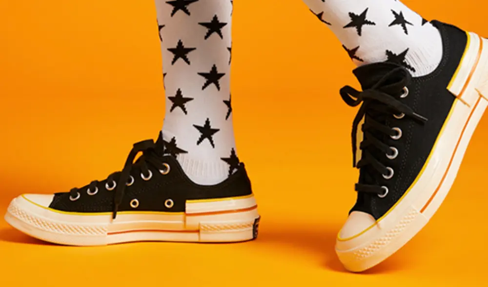 Giày Converse Chuck 70 Popped Colour Low 'Black SpeedYellow' 568802C - Ảnh 4