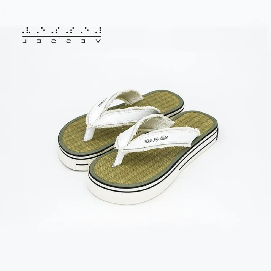 Dép xVESSEL x Peace and After SLIDES Natural - Ảnh 4