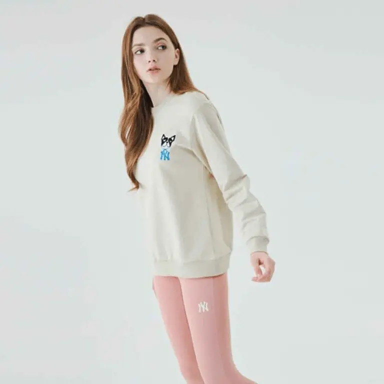 Áo MLB Sweater MLB Bull Dog Beige 31MTC1011-50B - Ảnh 5