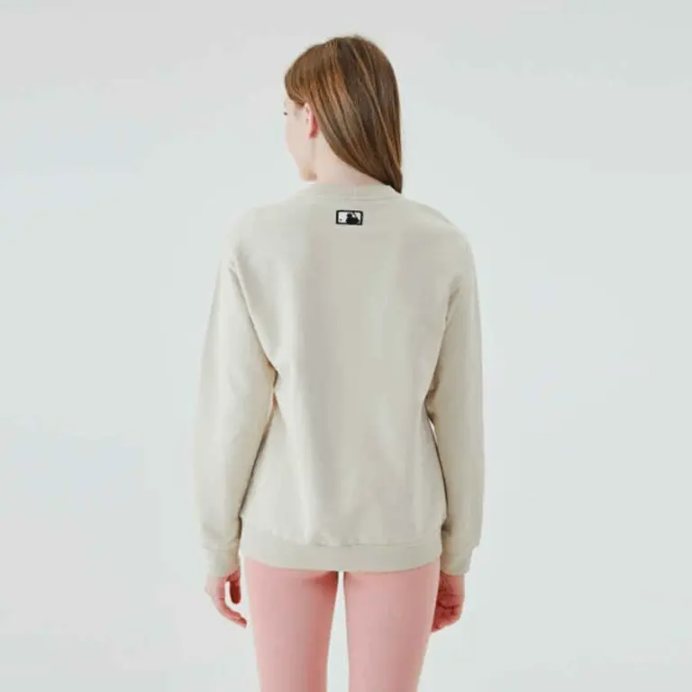 Áo MLB Sweater MLB Bull Dog Beige 31MTC1011-50B - Ảnh 4