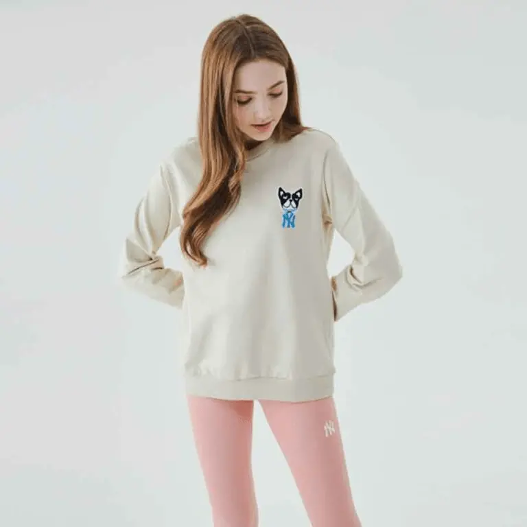 Áo MLB Sweater MLB Bull Dog Beige 31MTC1011-50B - Ảnh 6