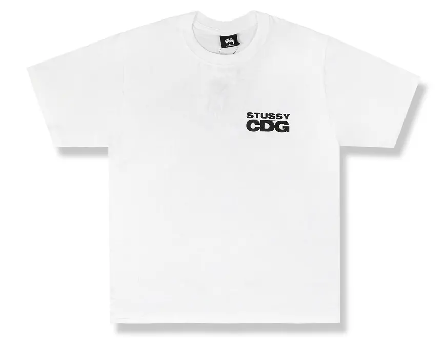 Áo Stussy x CDG Surfman Tee White