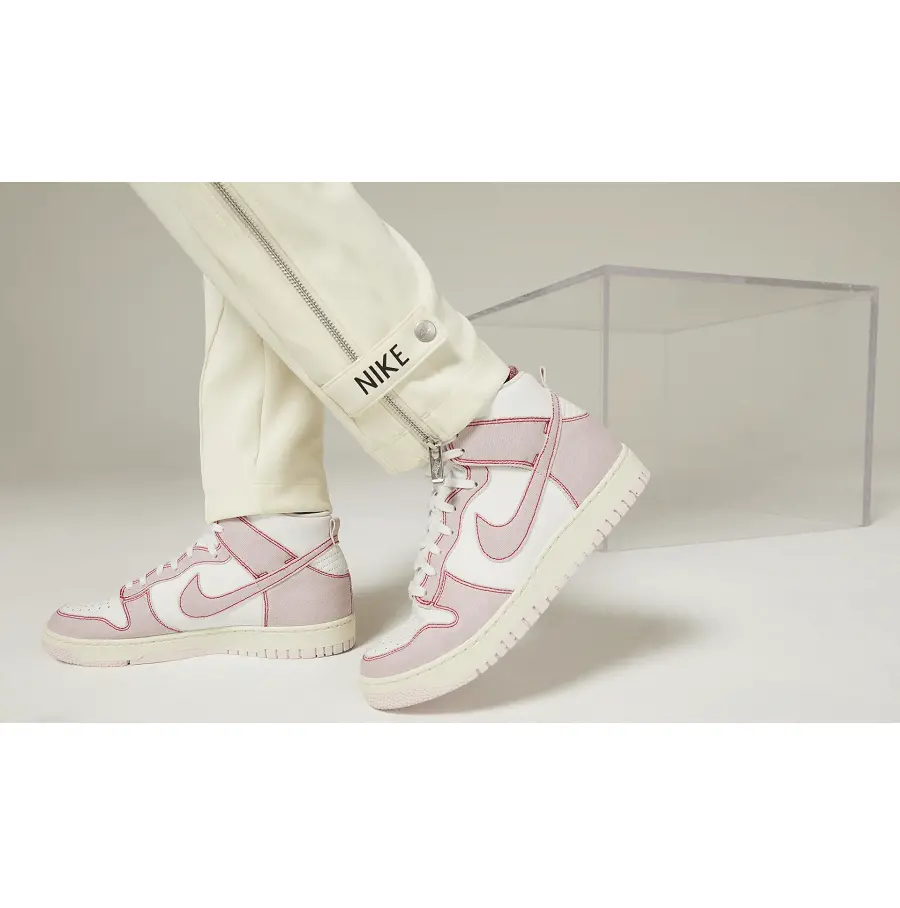Giày Nike Dunk High 1985 Barely Rose Denim DQ8799-100 - Ảnh 3