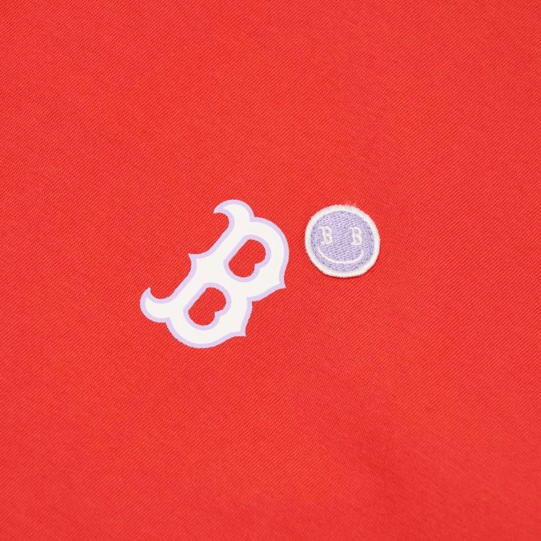 Áo MLB Smile Back Logo Overfit ‘Red’ 3ATSL6023-43RDL - Ảnh 2