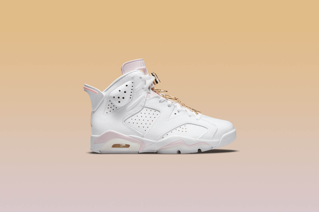 Giày Nike Air Jordan 6 Retro 'Gold Hoops' DH9696-100 - Ảnh 7