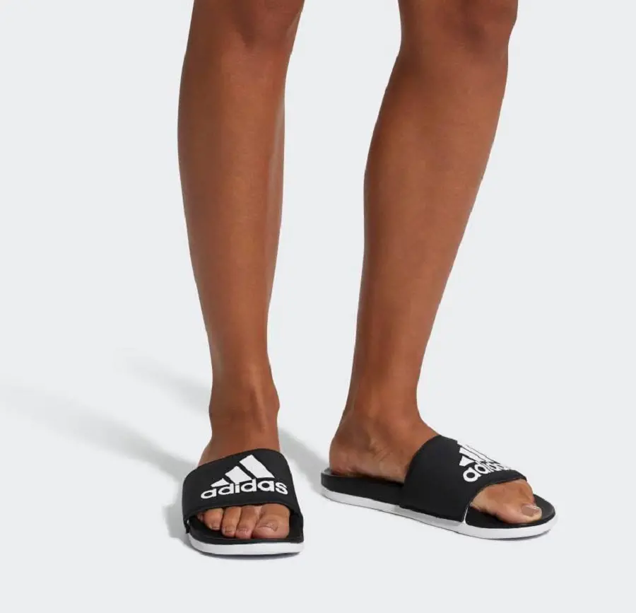 Dép Adidas Adilette Cloudfoam Plus Logo Slides Black CG3427 - Ảnh 4