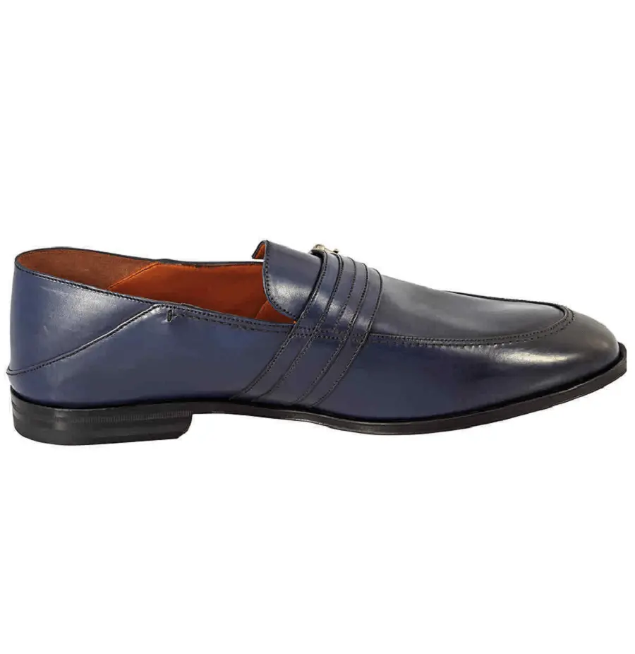 Giày Bally Welwood Leather Loafers 'Ink' 6223028
