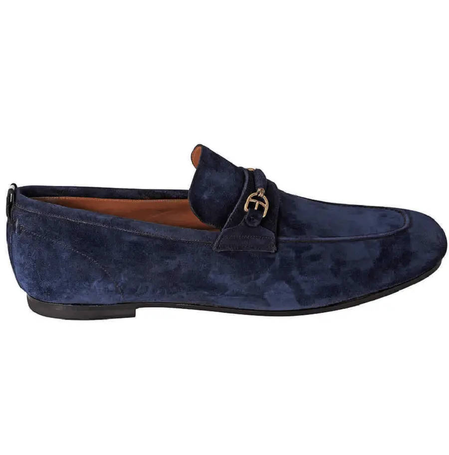 Giày Bally Plintor Bit Suede Loafer 'Ink' 6223008