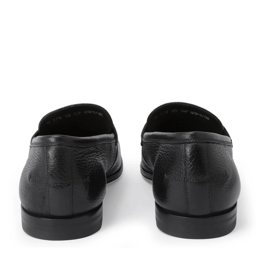 Giày Bally Webb Grained Leather Penny Loafers 'Black' 6220952 - Ảnh 3