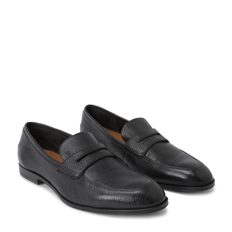 Giày Bally Webb Grained Leather Penny Loafers 'Black' 6220952 - Ảnh 2