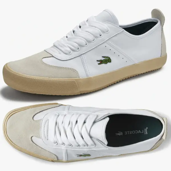 Giày Lacoste Contest Leather and Suede Sneakers 740CFA0032-65T - Ảnh 5