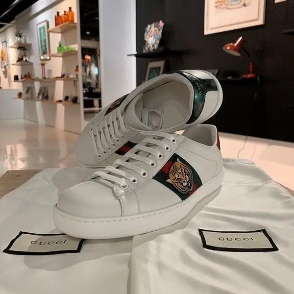 Alternative view of Giày Gucci Ace Embroidered 'Tiger' ‎457132-A38G0-9064