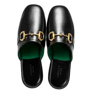 Giày Gucci Wmns Black Flat Slipper Sandals 601597-D3V00-1000 - Ảnh 3