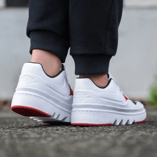 Giày Nike Wmns Air Jordan 1 Jester XX Low Laced 'White Red' CI7815-101 - Ảnh 3