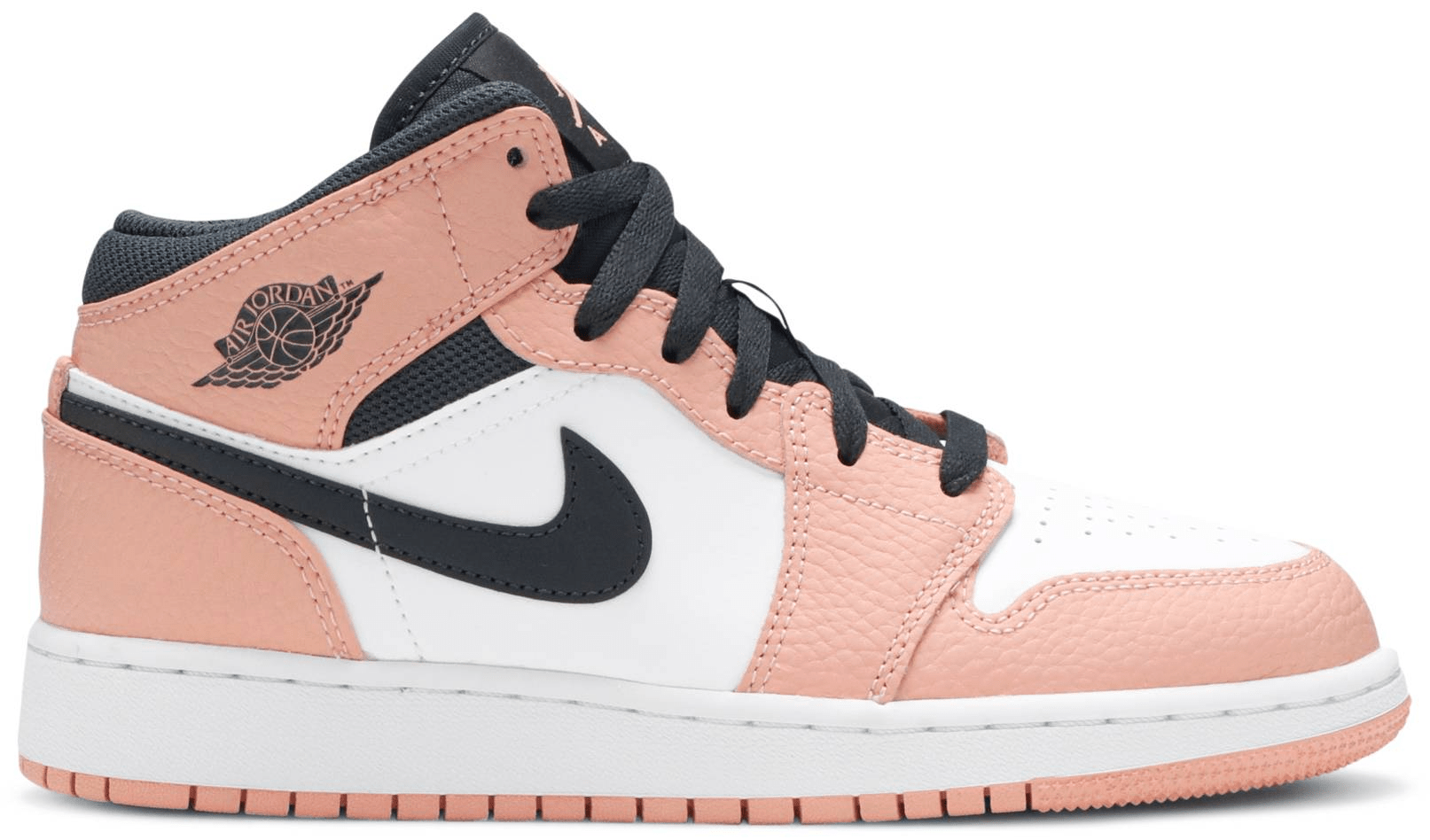 Giày Nike Air Jordan 1 Mid GS 'Pink Quartz' 555112-603