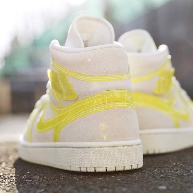 Giày Nike Wmns Air Jordan 1 Mid LX 'Off White Opti Yellow' DA5552-107 - Ảnh 5