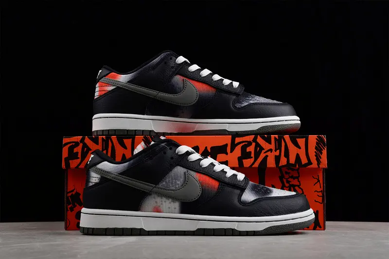 Giày Nike Dunk Low 'Black Graffiti Red' DM0108-001 - Ảnh 5