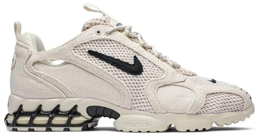 Giày Nike Stussy x Air Zoom Spiridon Caged 'Fossil' CQ5486-200