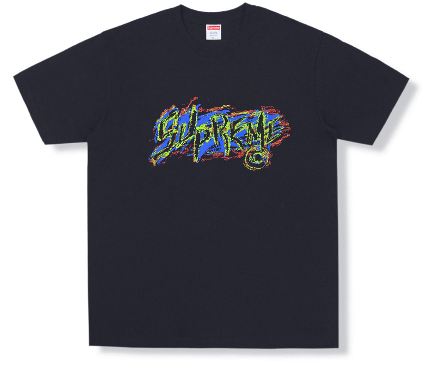 Áo Supreme Scratch 'Navy Tee'