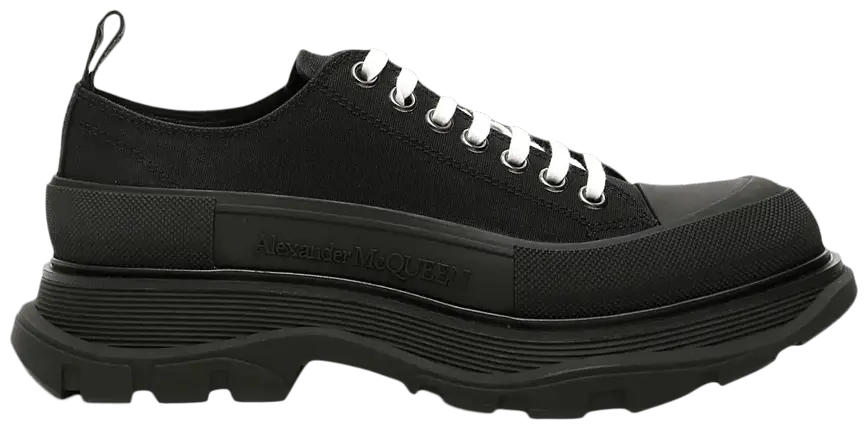 Giày Alexander McQueen Tread Slick Lace Up 'Triple Black' 604257-W4L32-1000