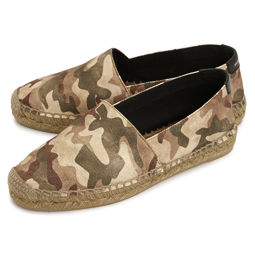 Giày Saint Laurent Camouflage Espadrille 'Khaki' 605961-AAAJT-8810 - Ảnh 4