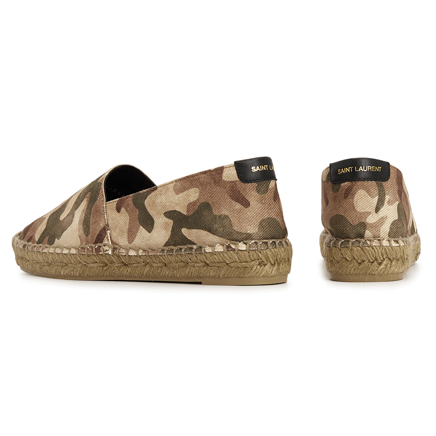 Giày Saint Laurent Camouflage Espadrille 'Khaki' 605961-AAAJT-8810 - Ảnh 2