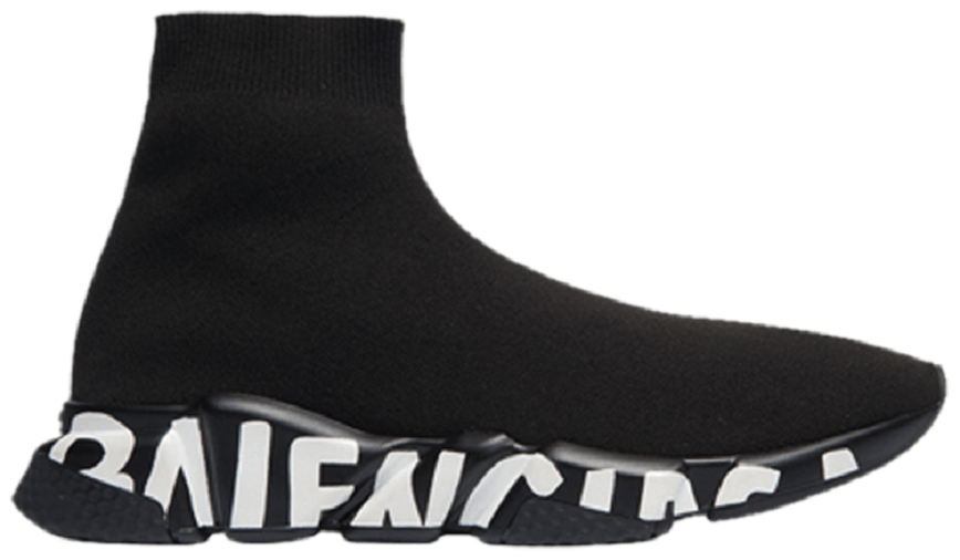 Giày Balenciaga Speed Trainer 'Graffiti Black' 605972 W05GE 1006