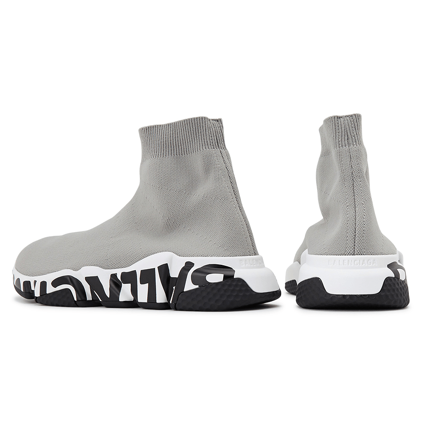 Giày Balenciaga Speed Trainer 'Midsole Graffiti Grey' 605972 W05GE 1391 - Ảnh 3