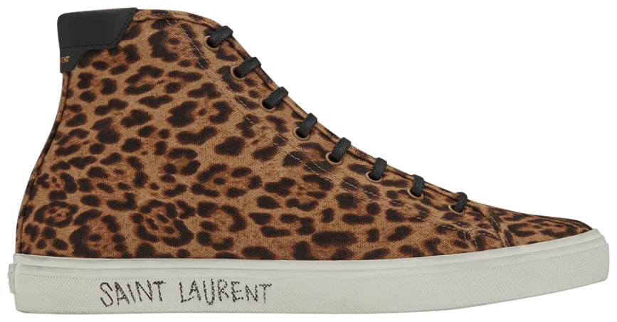 Giày Saint Laurent Malibu Mid 'Leopard Print' 606075-1VV10-2038