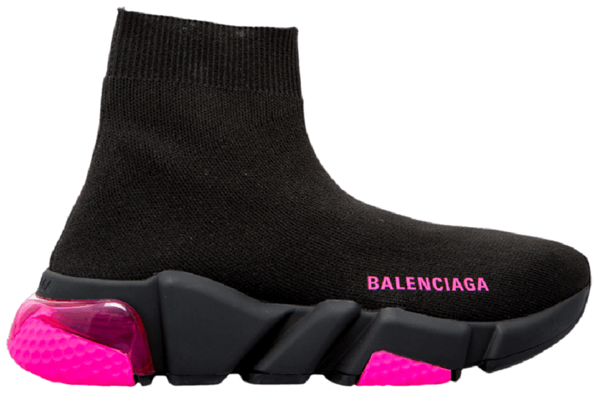 Giày Balenciaga Wmns Speed Trainer 'Clear Sole Black Pink' 607543 W05GJ 1051