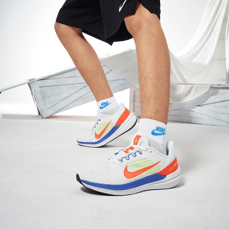 Giày Nike Air Winflo 9 'White Racer Blue Crimson' DX3355-100 - Ảnh 5