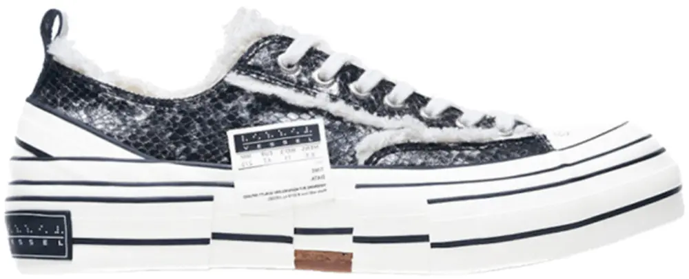 Giày xVESSEL G.O.P. Lows 'Python Pattern Black'