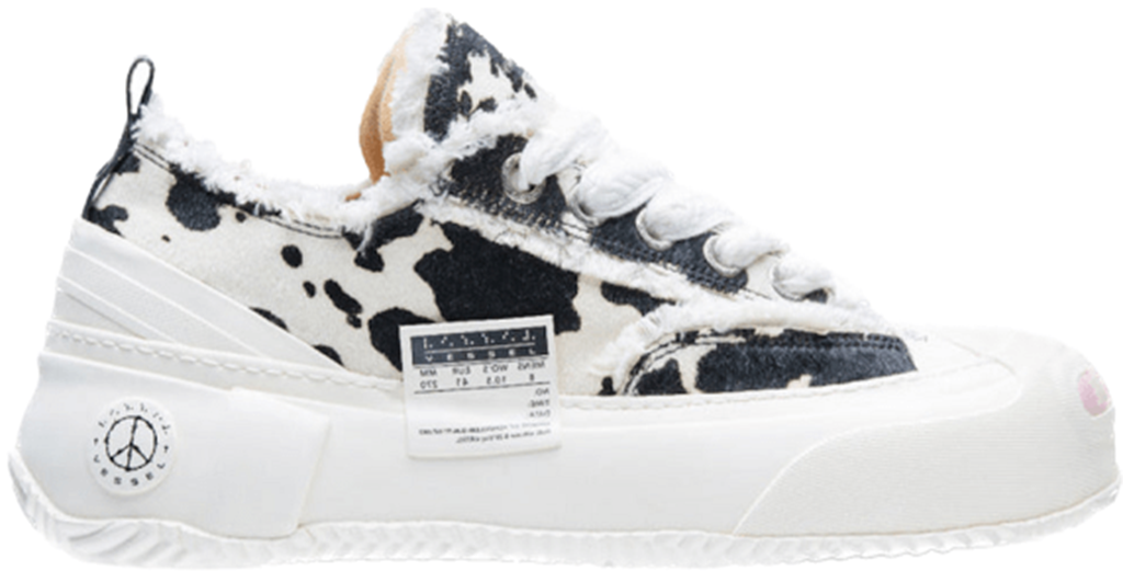 Giày xVESSEL G.O.P. 2.0 Marshmallow Lows 'Cow Print'