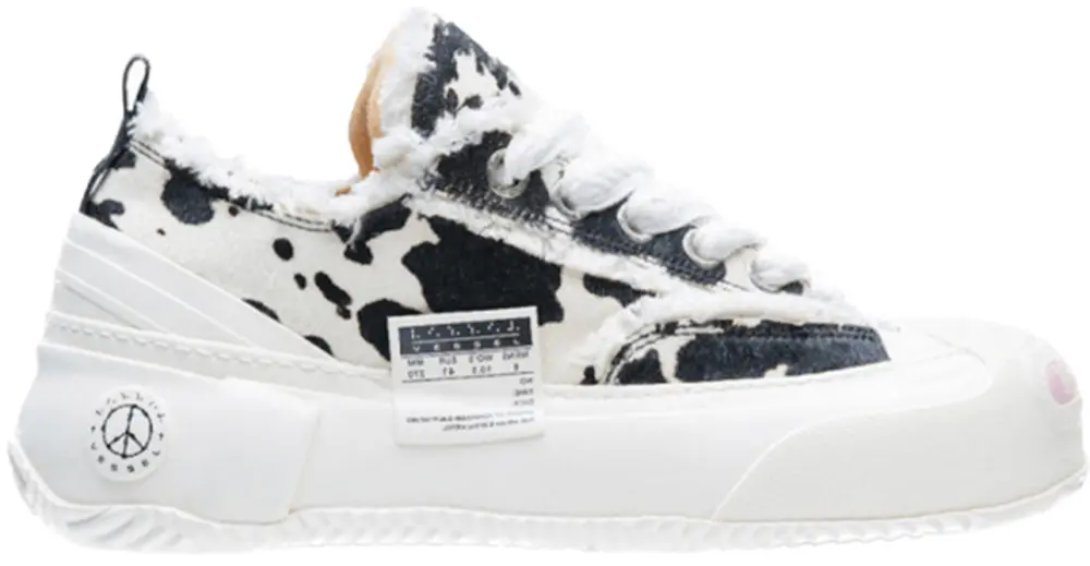 Giày xVESSEL G.O.P. 2.0 Marshmallow Lows 'Cow Print'