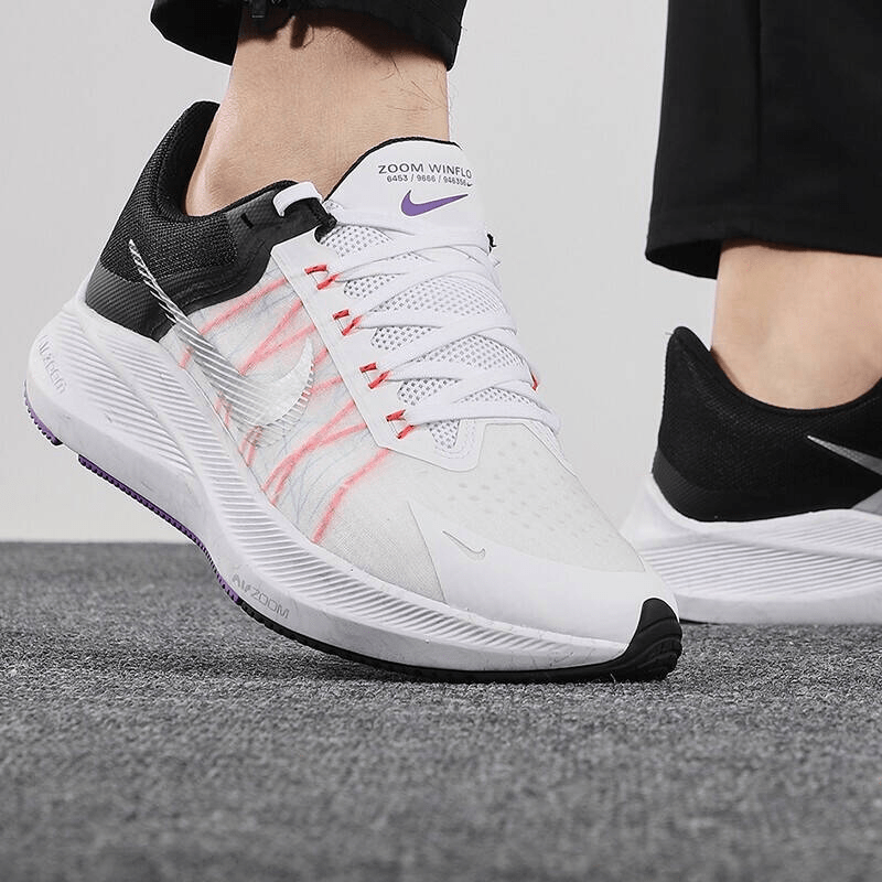 Giày Nike Winflo 8 'White Flash Crimson' CW3419-101 - Ảnh 3