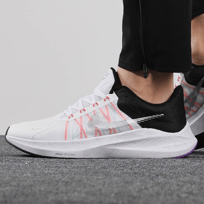 Giày Nike Winflo 8 'White Flash Crimson' CW3419-101 - Ảnh 2