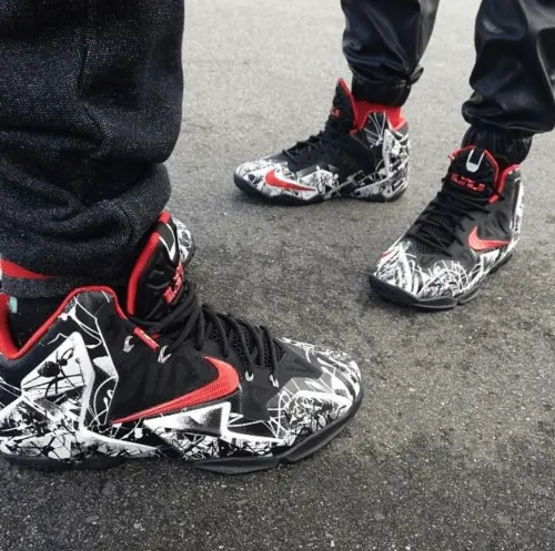 Giày Nike LeBron 11 'Graffiti' 616175-100 - Ảnh 4