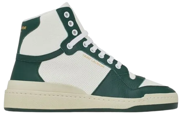 Giày Saint Laurent SL/24 Mid-top 'White Green' 610618AAAS48513