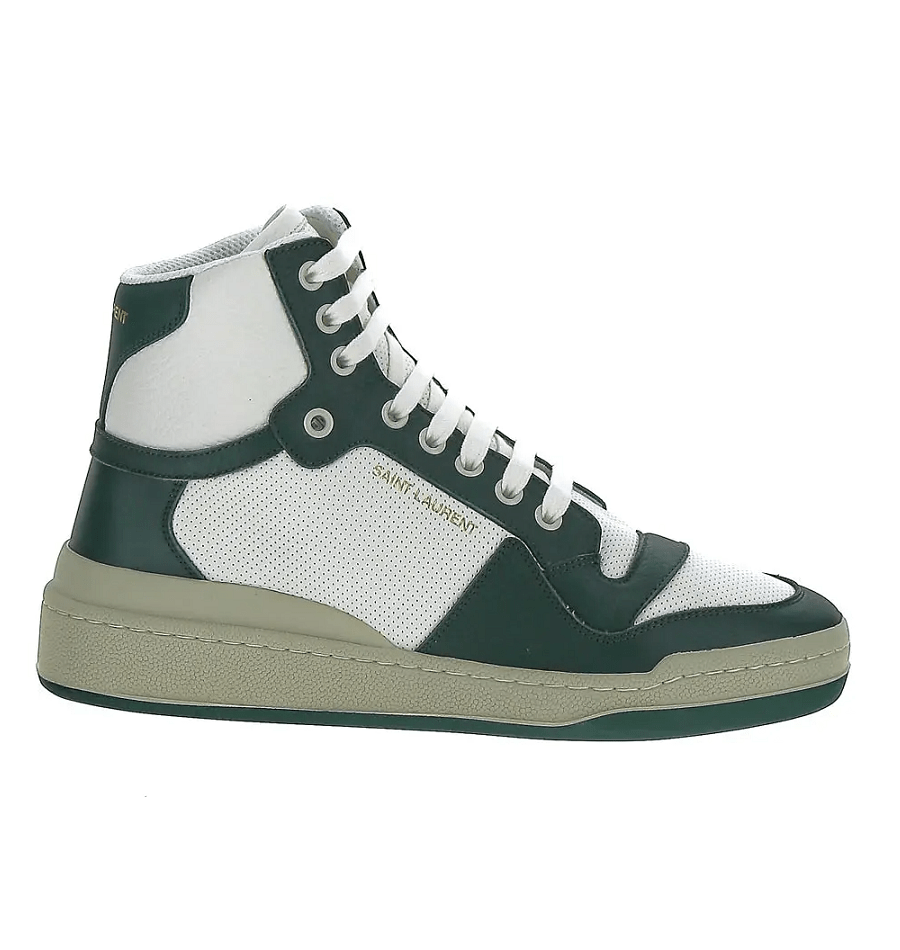 Giày Saint Laurent SL/24 Mid-top 'White Green' 610619AAAS48513