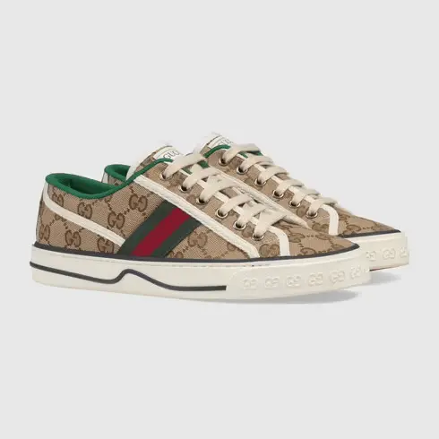 Alternative view of Giày Gucci Wmns Tennis 1977 'Beige Ebony' 606110-HVK20-9766