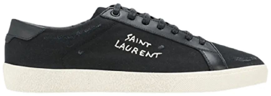 Giày Saint Laurent Court Classic SL06 'Black' 611106-GUP50-1000