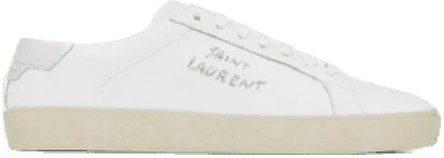 Giày Saint Laurent Wmns Court Classic SL/06 'Optic White Argent' 61127500NA09085