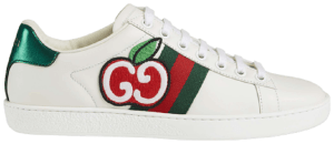 Giày Gucci Wmns Ace Low 'GG Apple Patch White' 611377-DOPE0-9064