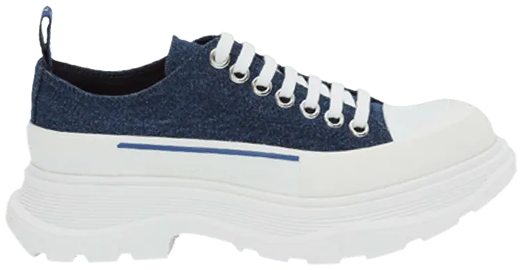 Giày Alexander McQueen Wmns Tread Slick Lace Up 'Indigo' 611705-W4PD1-4177