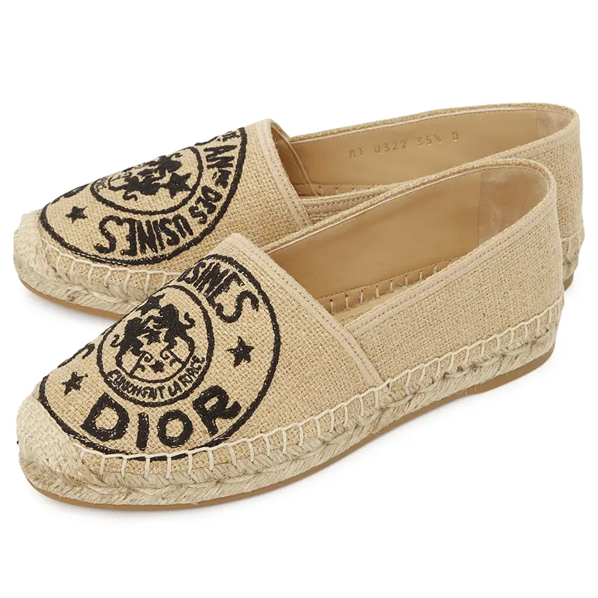 Giày Dior Granville Espadeu 'Beige' KDB612JUR-29U - Ảnh 4