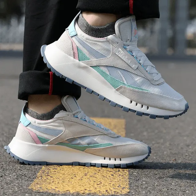 Giày Reebok Classic Leather Legacy Sneaker ‘Grey Green Blue’ GZ0731 - Ảnh 3